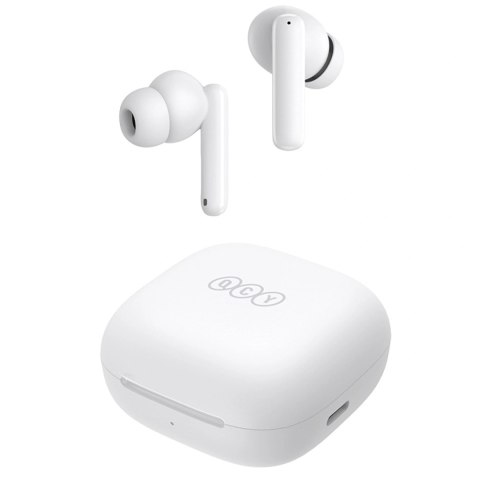 Słuchawki dokanałowe QCY T13 z ANC IPX5 Bluetooth 5.3 - białe