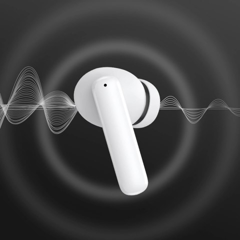 Słuchawki dokanałowe QCY T13 z ANC IPX5 Bluetooth 5.3 - białe