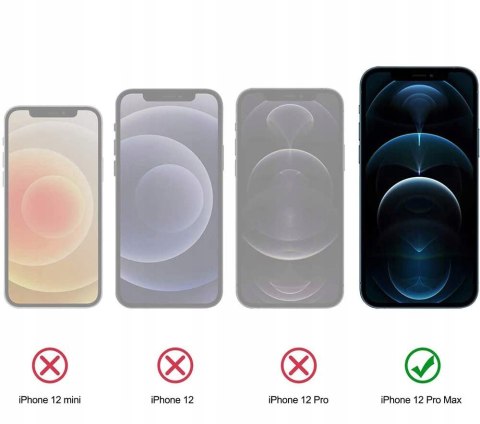 Szkło Hartowane Ochronne 9H do iPhone 12 Pro Max