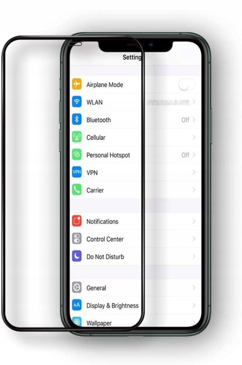 Szkło Hartowane Pełne z Ramką do iPhone 11 Pro