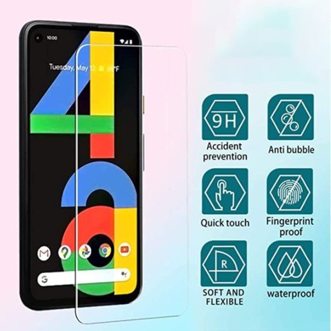 Szkło Płaskie Hartowane 9H do Google Pixel 4a