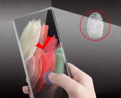 Szkło UV + Lampa do Galaxy S21 Ultra/ S21 Ultra 5G