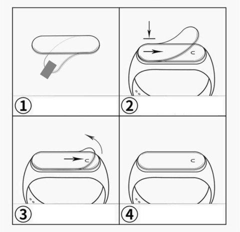 Szkło hybrydowe Full Glue do Xiaomi Mi Band 4 / 5