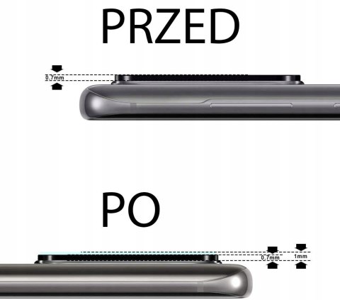 Szkło ochronne na aparat do Samsung S20 Ultra
