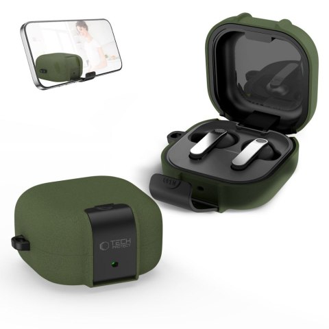 TECH-PROTECT SLIM HOOK SAMSUNG GALAXY BUDS 4 / 4 PRO OLIVE GREEN