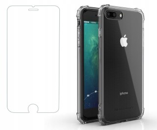 Żelowe Etui A-Shock + Szkło do iPhone 7 / 8 Plus
