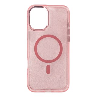 Etui Glitter Case na Samsung Galaxy S26/S26 Pro kompatybilne z MagSafe - różowe