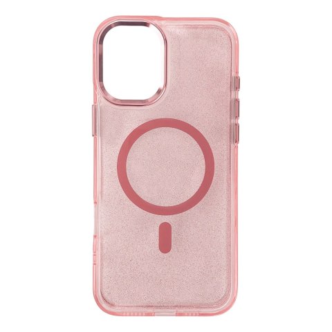 Etui Glitter Case na Samsung Galaxy S26/S26 Pro kompatybilne z MagSafe - różowe