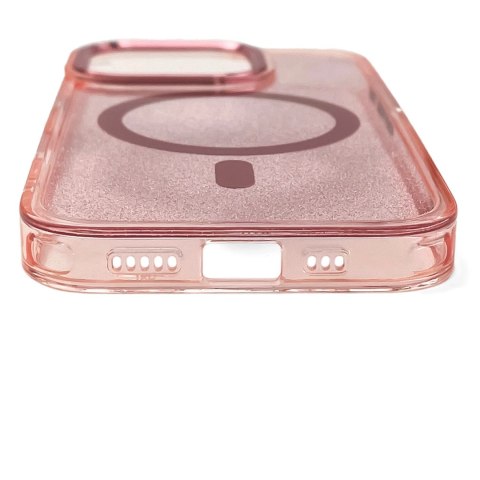 Etui Glitter Case na Samsung Galaxy S26/S26 Pro kompatybilne z MagSafe - różowe