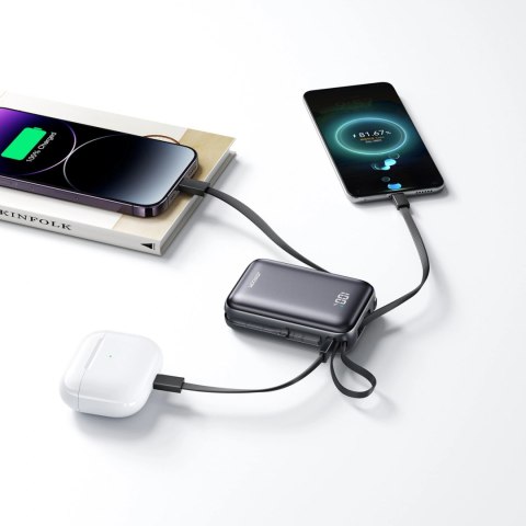 Powerbank Joyroom JR-PBF29 20000mAh 22,5W z podwójnym kablem - czarny
