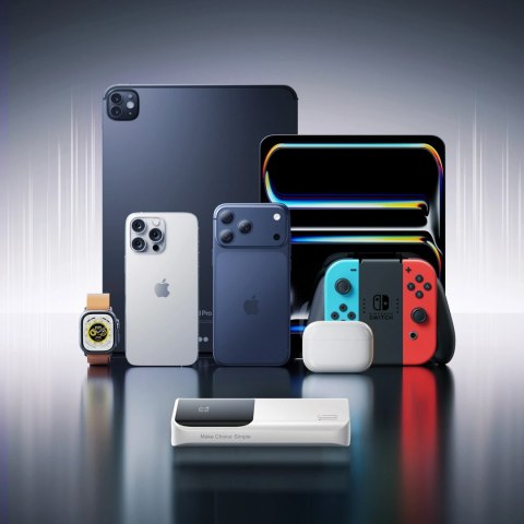 Powerbank Joyroom JR-QP191 Star Series Mini 10000mAh 22,5W z wyświetlaczem cyfrowym - biały