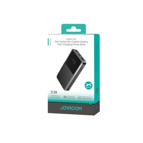 Powerbank Joyroom JR-QP191 Star Series Mini 10000mAh 22,5W z wyświetlaczem cyfrowym - czarny