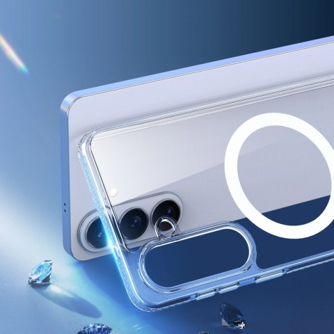 Etui Dux Ducis Clin Mag kompatybilne z MagSafe na Samsung Galaxy S26 - przezroczyste