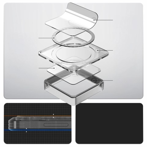 Etui Spigen Ultra Hybrid Mag MagSafe na Samsung Galaxy S26 - przezroczysto-białe
