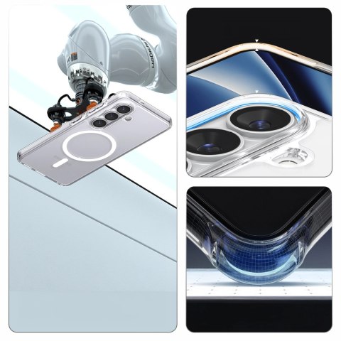 Etui Spigen Ultra Hybrid Mag MagSafe na Samsung Galaxy S26 - przezroczysto-białe