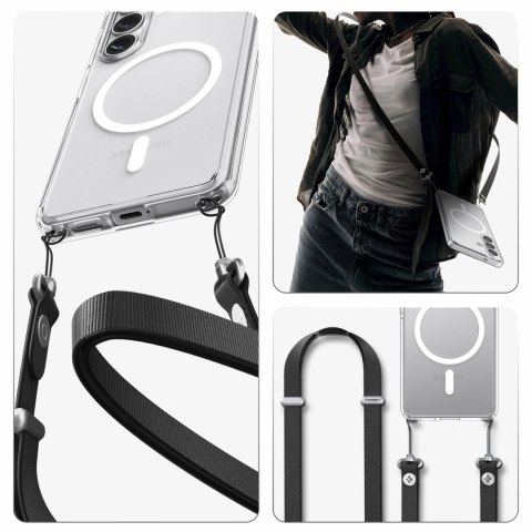 Etui Spigen Ultra Hybrid Mag MagSafe na Samsung Galaxy S26 - przezroczysto-białe