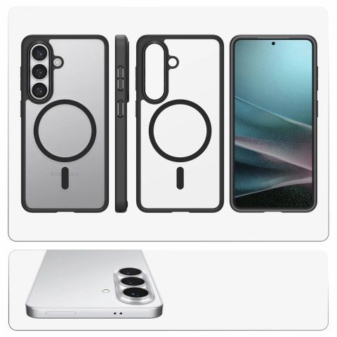 Etui Spigen Ultra Hybrid Mag MagSafe na Samsung Galaxy S26 - przezroczysto-czarne