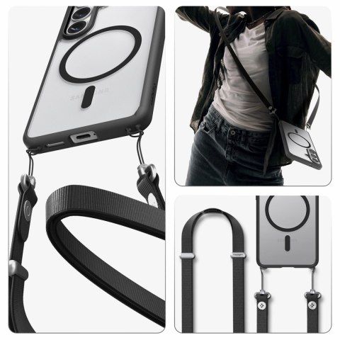 Etui Spigen Ultra Hybrid Mag MagSafe na Samsung Galaxy S26 - przezroczysto-czarne