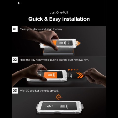 SZKŁO HARTOWANE SPIGEN GLAS.TR "EZ FIT PRO AC" HD 2-PACK GALAXY S26+ PLUS CLEAR