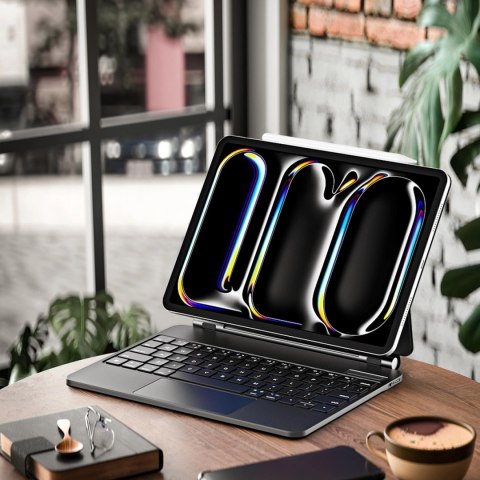 Etui Dux Ducis Keyboard (MK Series) z klawiaturą Bluetooth na iPad Pro 11" 2024 - czarna
