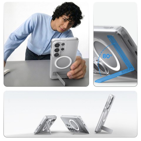 Etui Spigen Ultra Hybrid S Mag MagSafe na Samsung Galaxy S26 Ultra - przezroczysto-białe