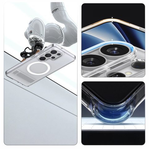 Etui Spigen Ultra Hybrid S Mag MagSafe na Samsung Galaxy S26 Ultra - przezroczysto-białe