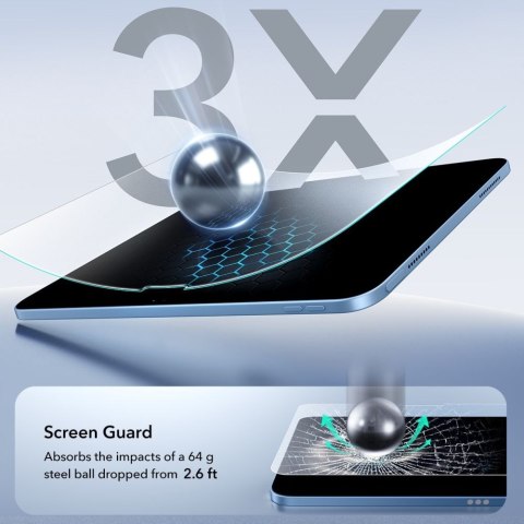 SZKŁO HARTOWANE ESR PAPER FEEL 2-PACK IPAD 10.9" 10 / 2022 / 11" 11 2025 CLEAR