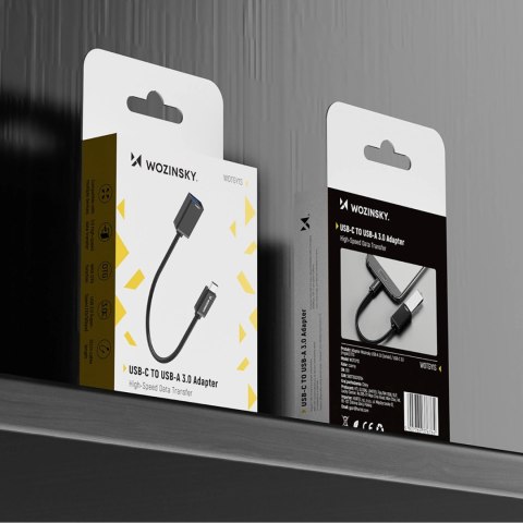 Adapter Wozinsky WOTGY1S USB-C 3.0 (męski) - USB-A 3.0 (żeński) OTG - czarny