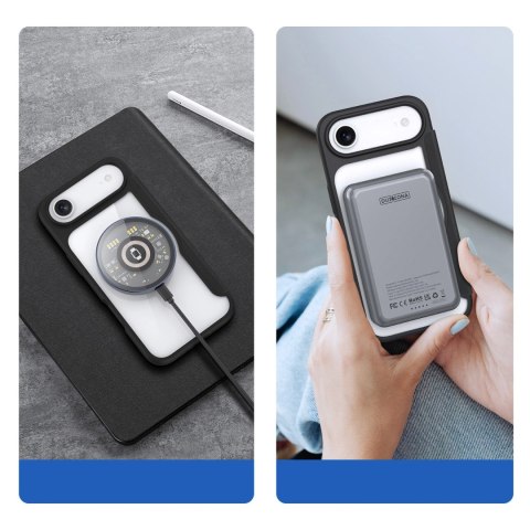 Etui Dux Ducis Skin X Pro na iPhone 17 Air z portfelem, kompatybilne z MagSafe - czarne