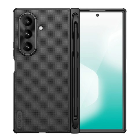 Etui Nillkin Super Frosted Shield Fold Magnetic na Samsung Galaxy Z Fold 7 kompatybilne z MagSafe z miejscem na S Pen - czarne