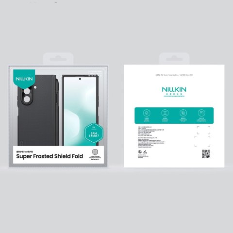 Etui Nillkin Super Frosted Shield Fold Magnetic na Samsung Galaxy Z Fold 7 kompatybilne z MagSafe z miejscem na S Pen - czarne