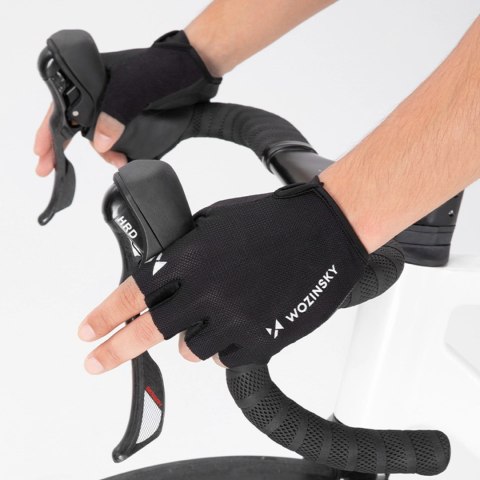 Rękawiczki rowerowe Wozinsky WRR-01XL rozmiar XL - czarne