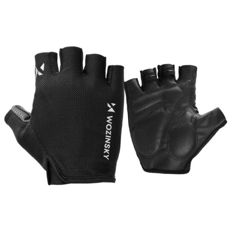 Rękawiczki rowerowe Wozinsky WRR-01M rozmiar M - czarne