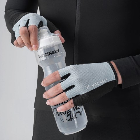 Rękawiczki rowerowe Wozinsky WRR-02M rozmiar M - szare