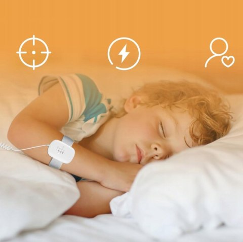 Bezprzewodowy alarm czujnik na moczenie nocne USB 3 tryby