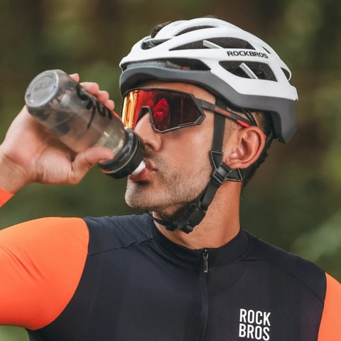 Kask rowerowy Rockbros HC-58WG-M 55-58 cm - biało-szary