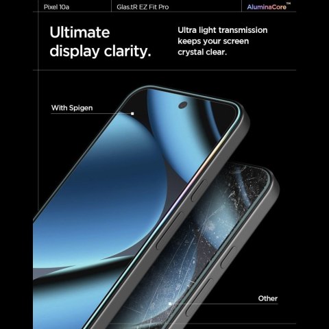 SZKŁO HARTOWANE SPIGEN GLAS.TR "EZ FIT PRO AC" 2-PACK GOOGLE PIXEL 10A CLEAR