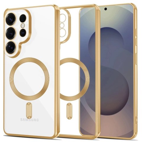 Etui Tech-Protect MagFlex na Samsung Galaxy S26 Ultra - przezroczysto-złote