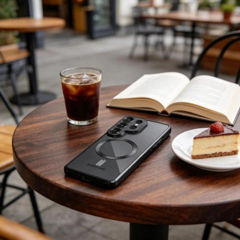 Etui Tech-Protect MagFlex na Samsung Galaxy S26 Ultra - przezroczysto-czarne