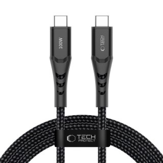 TECH-PROTECT UB11T ULTRABOOST TYPE-C CABLE PD 100W / QC3.0 200CM BLACK
