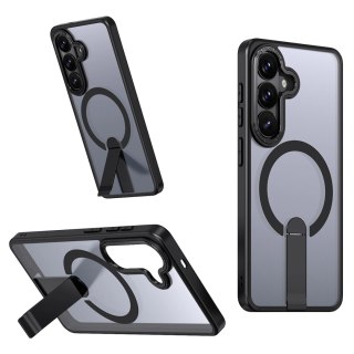 Etui Hybrid Armor X na Samsung Galaxy A36 / A37 z podstawką kompatybilne z MagSafe - czarne