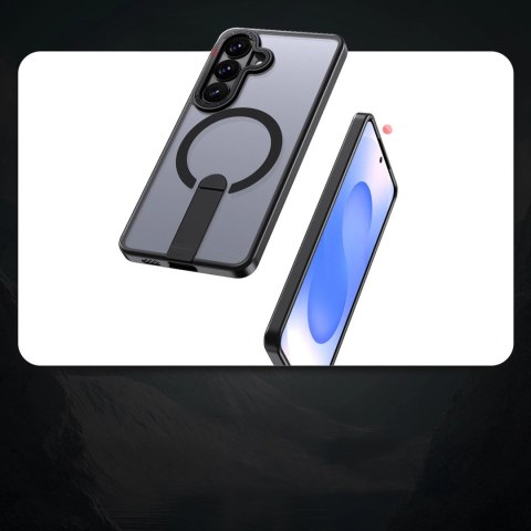 Etui Hybrid Armor X na Samsung Galaxy A36 / A37 z podstawką kompatybilne z MagSafe - czarne