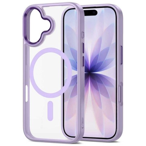 Etui Tech-Protect MagMat MagSafe na iPhone 17 - przezroczysto-fioletowe