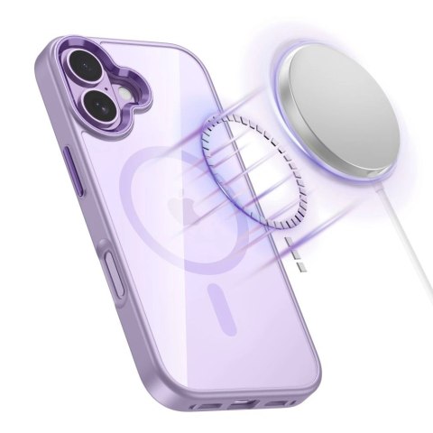 Etui Tech-Protect MagMat MagSafe na iPhone 17 - przezroczysto-fioletowe