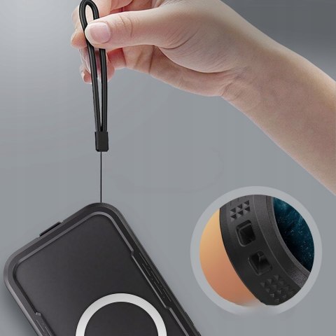 Etui wodoodporne Braders do Apple iPhone 16 Pro czarny magsafe nad wodę