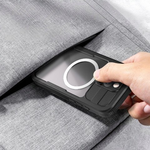 Etui wodoodporne Braders do Apple iPhone 16 Pro czarny magsafe nad wodę