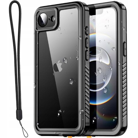 Etui wodoodporne Braders do Apple iPhone 16e, iPhone 17e czarny nad wodę