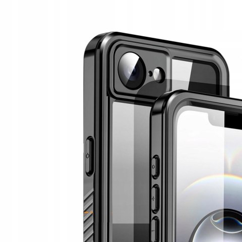 Etui wodoodporne Braders do Apple iPhone 16e, iPhone 17e czarny nad wodę