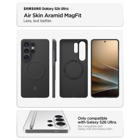 SPIGEN AIRSKIN ARAMID MAG MAGSAFE GALAXY S26 ULTRA BLACK