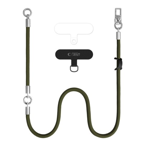 TECH-PROTECT C10S ROPE CROSSBODY & WRIST OLIVE GREEN/TITANIUM